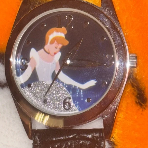 Disney Cinderella Silver and Black Watch - Picture 2 of 4